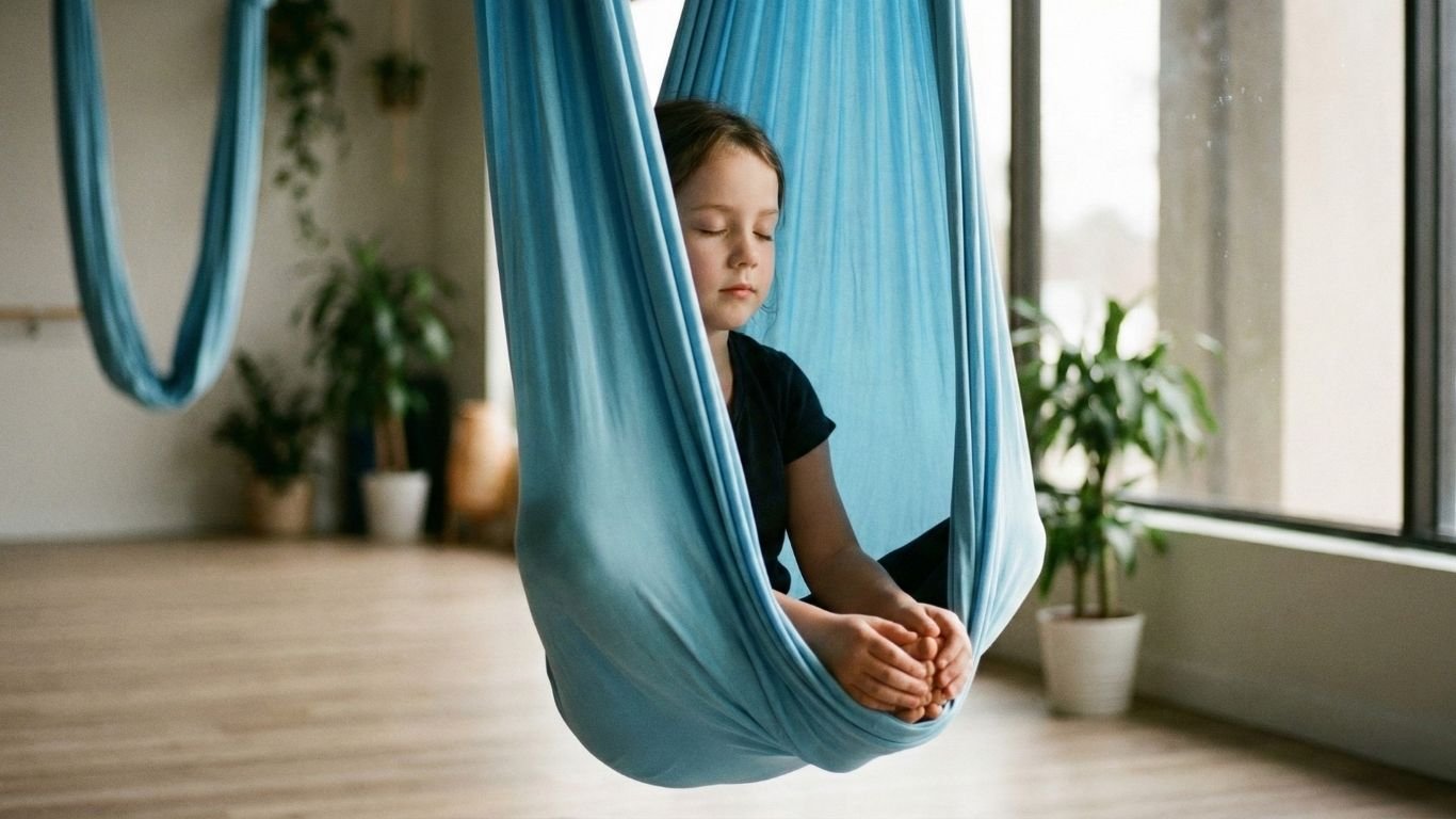 ילדה עושה מדיטציה בערסל